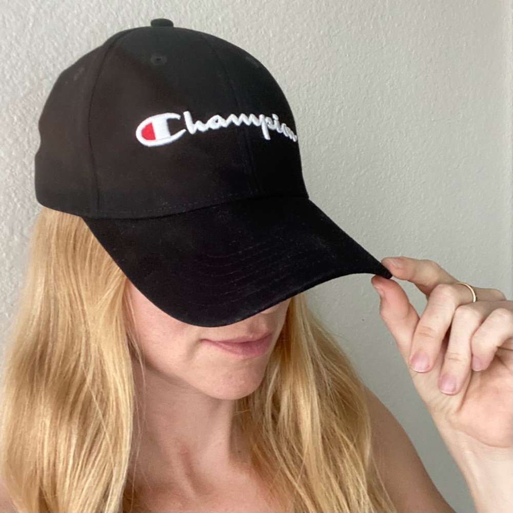 Black Champion Classic Twill Baseball Cap